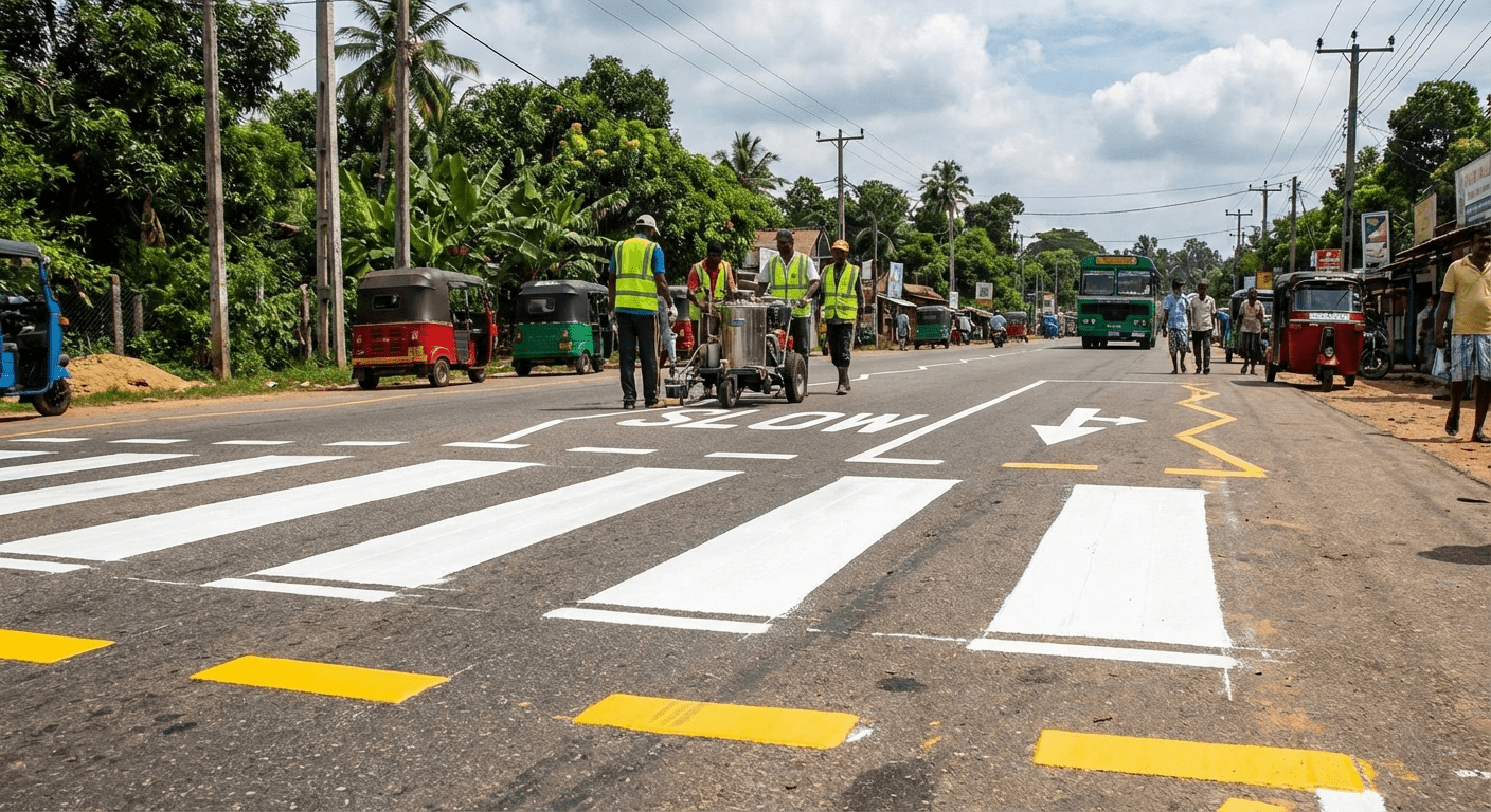 Road Marking North Western Province