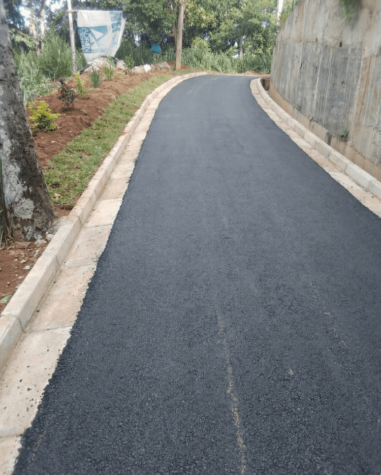 Villa road construction